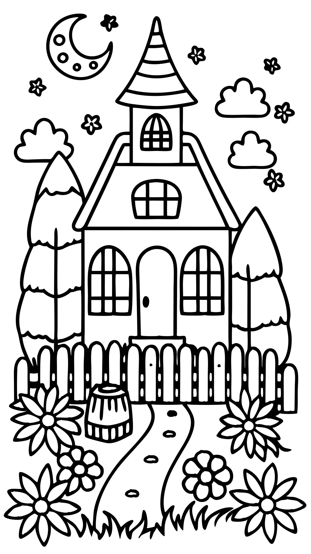 house printable coloring pages